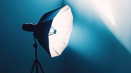 Studio lighting setup with softbox.