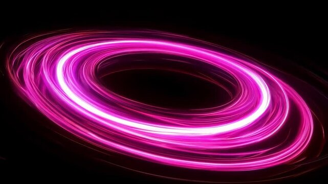 Experience the allure of swirling pink patterns against a dark backdrop, creating an engaging atmosphere through continuous motion and transformation. Abstract background video