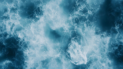 Fototapeta premium Aerial View of a Pristine Beach with Rolling Waves and Clear Blue Sky