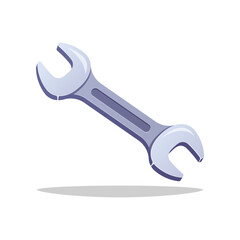 Wrench vector illustration isolated on white background