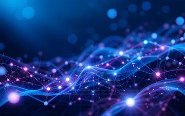 Obraz premium The Art of Abstract Technological Interaction