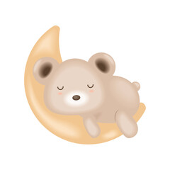 baby shower sleeping bear