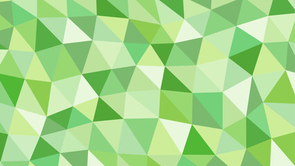 緑色をベースにしたポリゴンの背景イラスト　アスペクト比16：9バージョン　