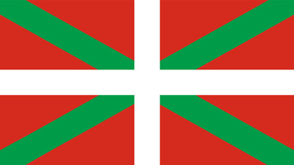 Flag of the Basque Country, Vector illustration