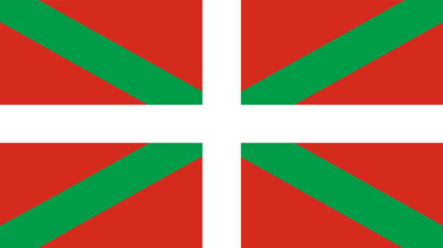 Flag of the Basque Country, Vector illustration