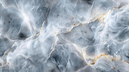 Fototapeta premium A close-up of a textured, light gray and white stone surface with subtle golden veins.