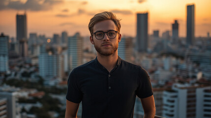 man in the city