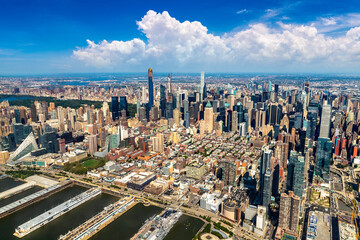 Aerial view of Manhattan in New York