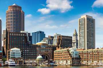 Boston cityscape, USA