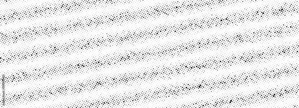 Poster black rippled grit halftone texture. grunge diagonal noise stripe pattern. vanishing sandy grain gra