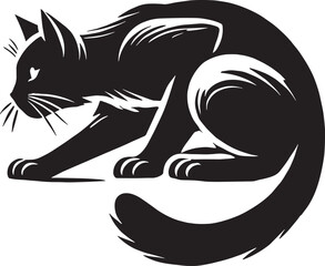 cat black vector