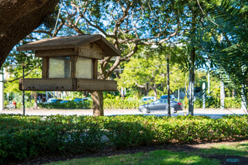 bird house in a park