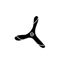 boomerang silhouette icon