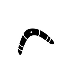 Naklejka premium boomerang silhouette icon