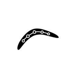 boomerang silhouette icon