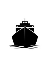 ship isolated on white background