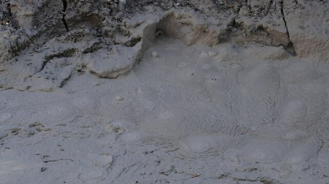 Sand boils volcanoes hot pressure land bubble Costa Rica quicksand swirl