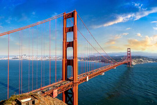 Golden Gate Bridge in San Francisco - Powered by Adobe
