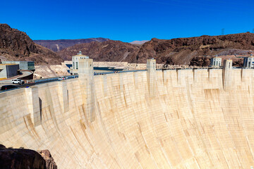 Hoover Dam in Colorado river