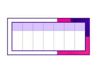 Pink and Purple Calendar Design Asset