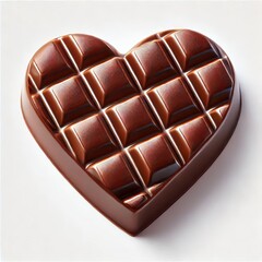 Obraz premium Heart shaped chocolates on a white background