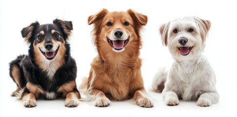 Fototapeta premium Canine Companions: Adorable Dogs in a Field