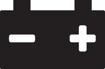 Obraz premium エネルギーと電力の象徴・シンプルなバッテリーアイコン