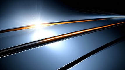 Dynamic abstract lines with glowing light effect