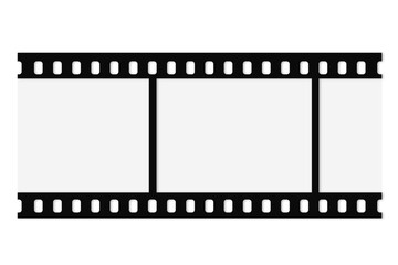 Film strips mockup templates of old retro film frame with shadow on background. Video or movie film vintage analog cinema, photograph camera film strip. Trendy editable camera roll social stories