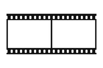 Film strips mockup templates of old retro film frame with shadow on background. Video or movie film vintage analog cinema, photograph camera film strip. Trendy editable camera roll social stories