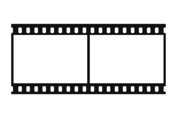 Film strips mockup templates of old retro film frame with shadow on background. Video or movie film vintage analog cinema, photograph camera film strip. Trendy editable camera roll social stories