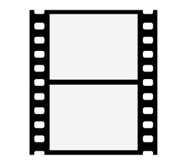 Obraz premium Film strips mockup templates of old retro film frame with shadow on background. Video or movie film vintage analog cinema, photograph camera film strip. Trendy editable camera roll social stories