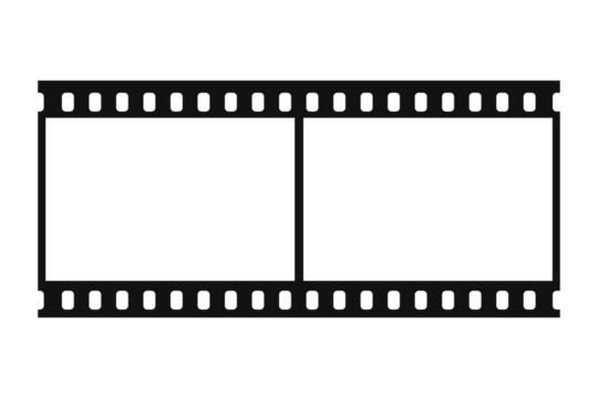 Film strips mockup templates of old retro film frame with shadow on background. Video or movie film vintage analog cinema, photograph camera film strip. Trendy editable camera roll social stories