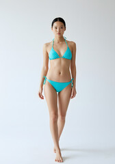 Fototapeta premium portrait of a woman in bikini