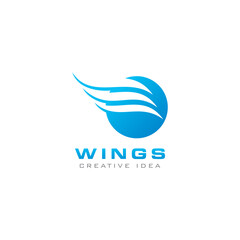 Creative Wings Concept Logo Design Template