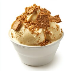 Creamy pumpkin spice-flavored ice cream