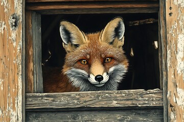  fox on a fence