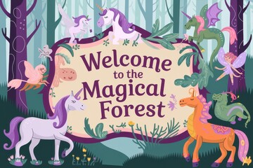 Welcome to the Magical Forest Unicorns and Fairies