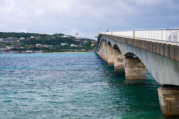 Obraz premium 日本の沖縄県の古宇利島の美しい風景