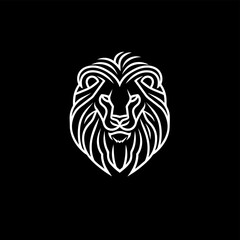 minimalist lion logo