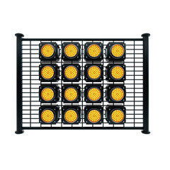 3d rendered reflector light structure show event