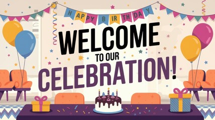 Welcome to Our Birthday Celebration Party