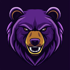  Bear mascot logo, Esports gaming emblem of different variations of Bear, Sports Team emblem, Bear logo collection, Animal Logo set for team, Bear face or bear head logo, tshirt print design