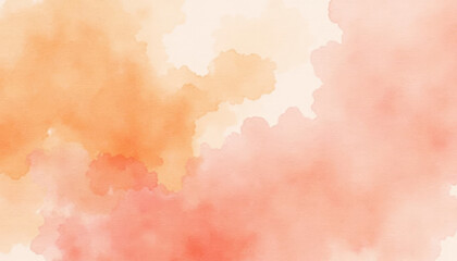 Obraz premium Orange and Peach Watercolor Texture