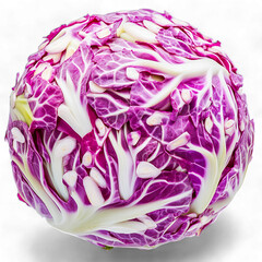 Obraz premium red cabbage isolated on white on transparent background png
