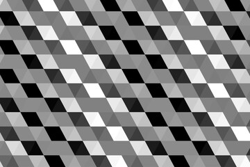 Obraz premium black and white checkered