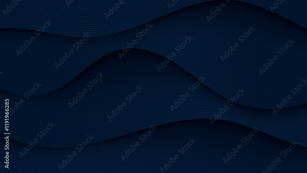 Poster abstract blue decorative background lines shape texture design vector