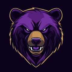  Bear mascot logo, Esports gaming emblem of different variations of Bear, Sports Team emblem, Bear logo collection, Animal Logo set for team, Bear face or bear head logo, tshirt print design