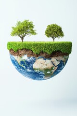 Integrated Carbon Footprint Reduction with Nature and Environment Elements