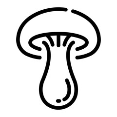 mushroom Line Icon
